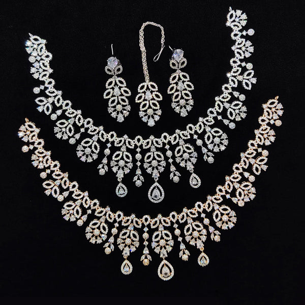 JCM American Diamonds Necklace Set