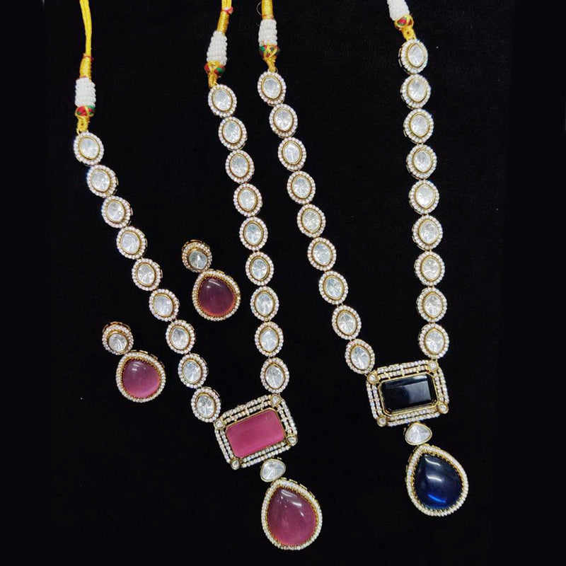 JCM Gold Plated Crystal And Austrian Stone Necklace Set