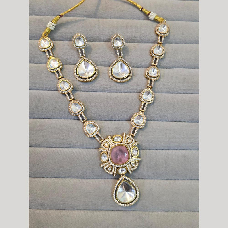 JCM Gold Plated Crystal And Austrian Stone Necklace Set