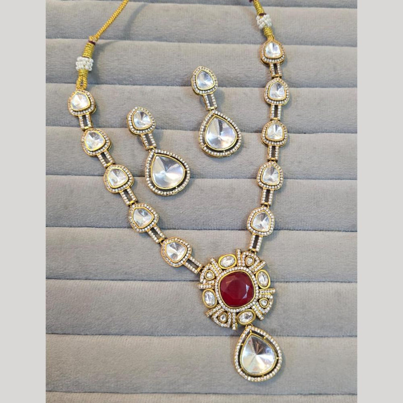 JCM Gold Plated Crystal And Austrian Stone Necklace Set