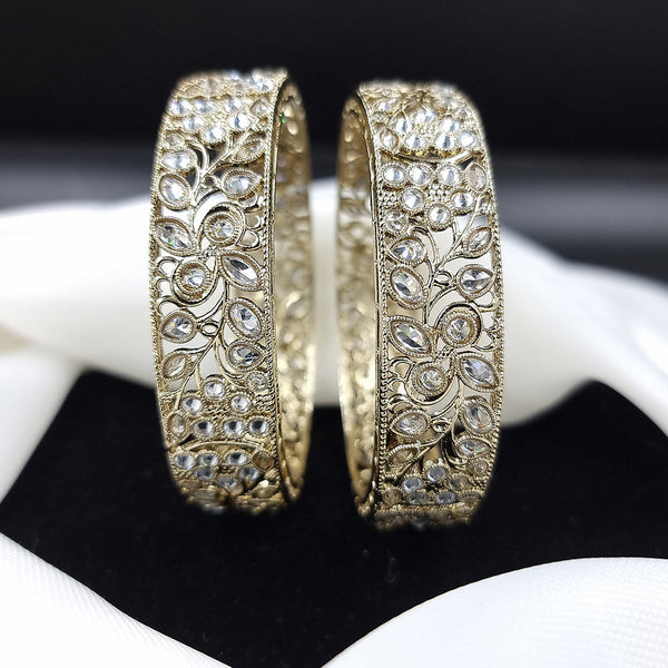 JCM Gold Plated Crystal Stone Bangle Set