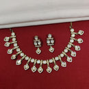 JCM Gold Plated Polki Kundan Stone Necklace Set