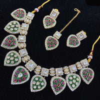 JCM Gold Plated Pota Stone Necklace Set