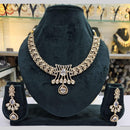 JCM Gold Plated Polki Kundan Stone Necklace Set