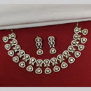 JCM Gold Plated Polki Kundan Stone Necklace Set
