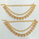 JCM Gold Plated Crystal Stone And Pearls Kanchain