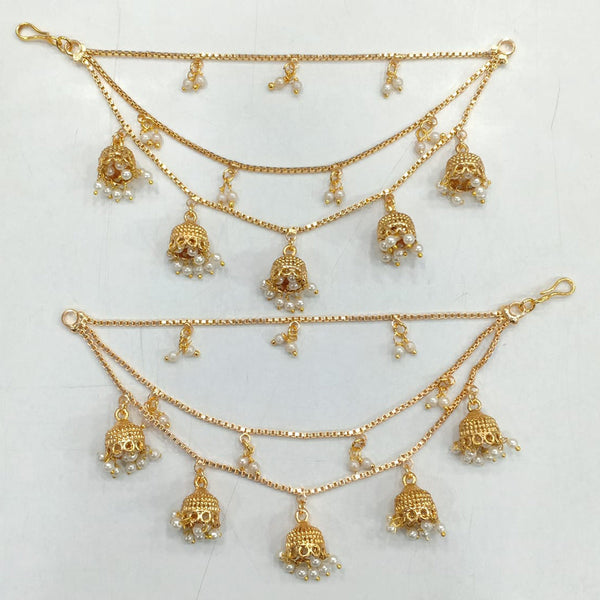 JCM Gold Plated Pearls Kanchain