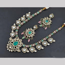 JCM Gold Plated Crystal Stone Necklace Set