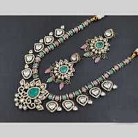 JCM Gold Plated Crystal Stone Necklace Set