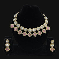 JCM Gold Plated Crystal Stone Necklace Set