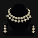 JCM Gold Plated Crystal Stone Necklace Set