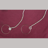 JCM Gold Plated Pota Stone And Pearl Nose Ring