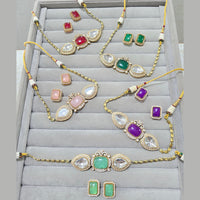 JCM Gold Plated Austrain Stone Choker Necklace Set