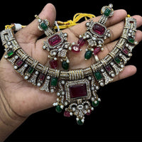 JCM Gold Plated Austrain Stone Necklace Set