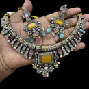 JCM Gold Plated Austrain Stone Necklace Set