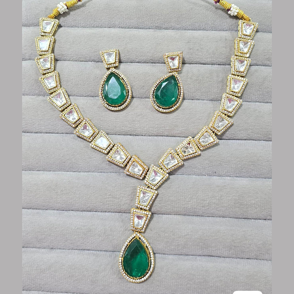 JCM Gold Plated Crystal And Austrain Stone Necklace Set