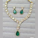 JCM Gold Plated Crystal And Austrain Stone Necklace Set