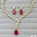 JCM Gold Plated Crystal And Austrain Stone Necklace Set