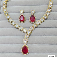 JCM Gold Plated Crystal And Austrain Stone Necklace Set