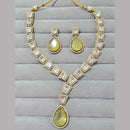 JCM Gold Plated Crystal And Austrain Stone Necklace Set