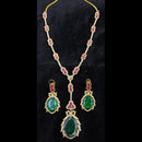 JCM Gold Plated Crystal And Austrain Stone Necklace Set