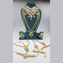 JCM Gold Plated Kundan Stone Bridal Set