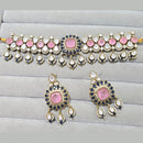 JCM Royal Radiance Gold Plated Crystal Stone Necklace Set