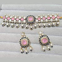 JCM Royal Radiance Gold Plated Crystal Stone Necklace Set