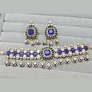 JCM Royal Radiance Gold Plated Crystal Stone Necklace Set