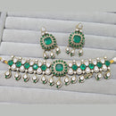 JCM Royal Radiance Gold Plated Crystal Stone Necklace Set