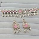 JCM Royal Radiance Gold Plated Crystal Stone Necklace Set