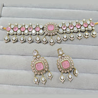 JCM Royal Radiance Gold Plated Crystal Stone Necklace Set