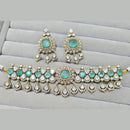 JCM Royal Radiance Gold Plated Crystal Stone Necklace Set