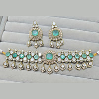 JCM Royal Radiance Gold Plated Crystal Stone Necklace Set