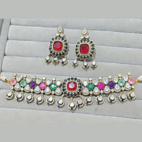 JCM Royal Radiance Gold Plated Crystal Stone Necklace Set
