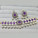 JCM Royal Radiance Gold Plated Crystal Stone Necklace Set