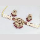 JCM Gold Plated Pota Stone And Beads Necklace Set