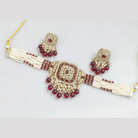 JCM Gold Plated Pota Stone And Beads Necklace Set
