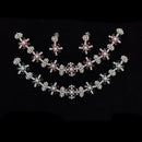 JCM Silver Plated American Diamonds Necklace Set