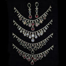 JCM Silver Plated American Diamonds Necklace Set