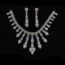 JCM Silver Plated American Diamonds Necklace Set
