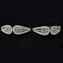 JCM Silver Plated Radiant American Diamond Perfect for Weddings & Parties Bracelets