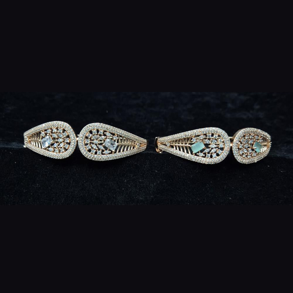 JCM Gold Plated Radiant American Diamond Perfect for Weddings & Parties Bracelets