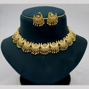 JCM Gold Plated Pota Stone And Beads Choker Necklace Set