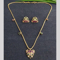 JCM Gold Plated Pota Stone Necklace Set