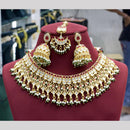 JCM Gold Plated Pota Stone And Beads Choker Necklace Set