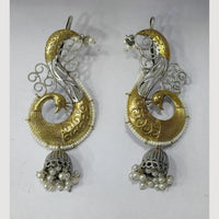 JCM 2 Tone Plated Jhumki Earrings