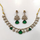 JCM Gold Plated Kundan Necklace Set