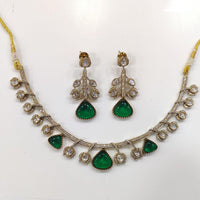 JCM Gold Plated Kundan Necklace Set