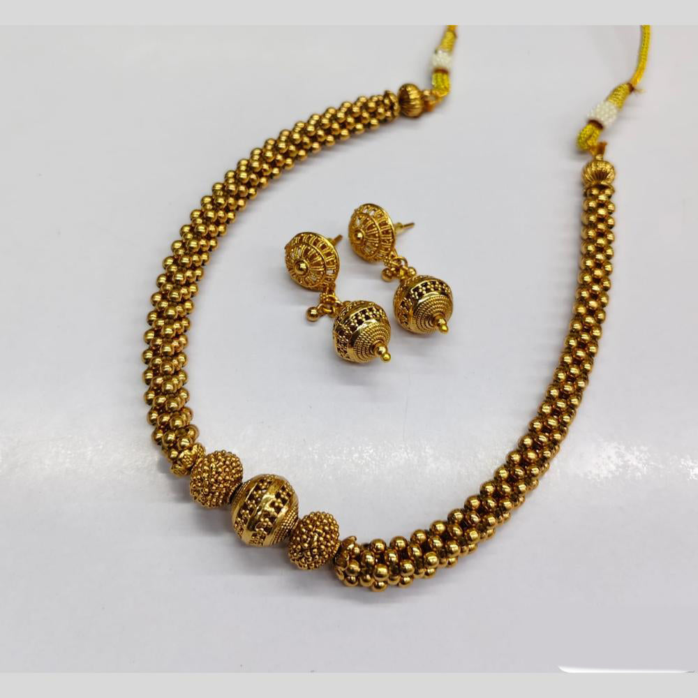 JCM Gold Plated Thushi Necklace Set